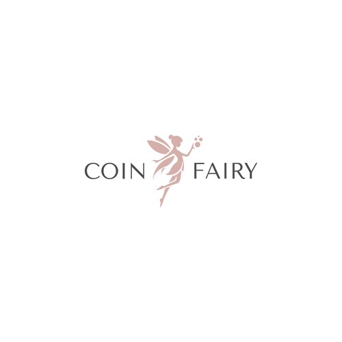 A simple logo with a fairy and coins needed for a children's product startup