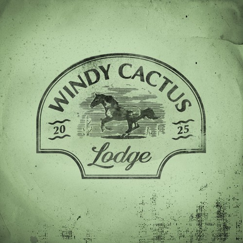 Retro illustrative Logo for a vintage lodge