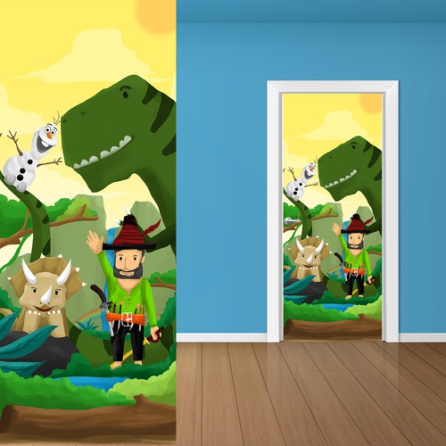 ilustration for door kids