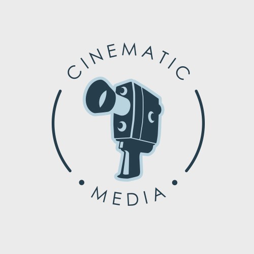 Vintage logo for video company.