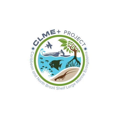New powerful logo for an international environmental project in the Caribbean