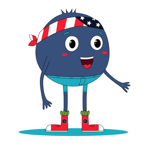 Character Mascot for Blueberry Farm