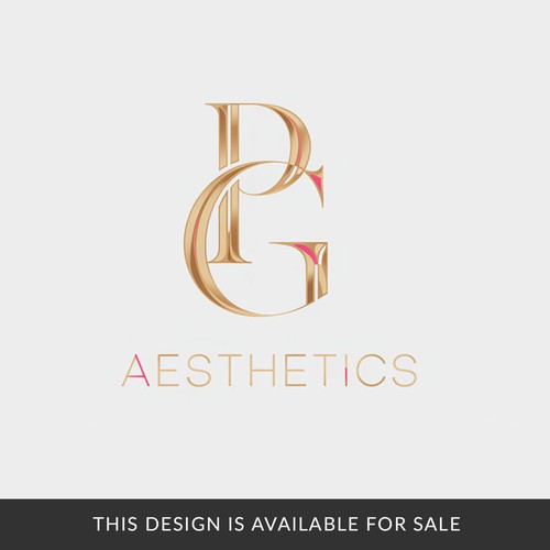 Luxury Monogram Design – Elegant Gold Lettermark Design Customizable for Any Brand  (This Design Is Available For Sale) 