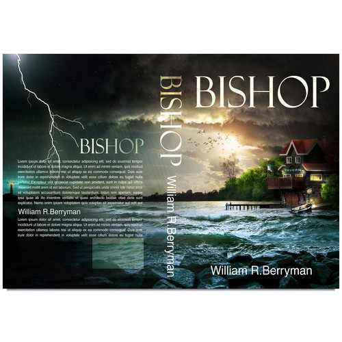 Book cover for dramatic thriller/mystery BISHOP
