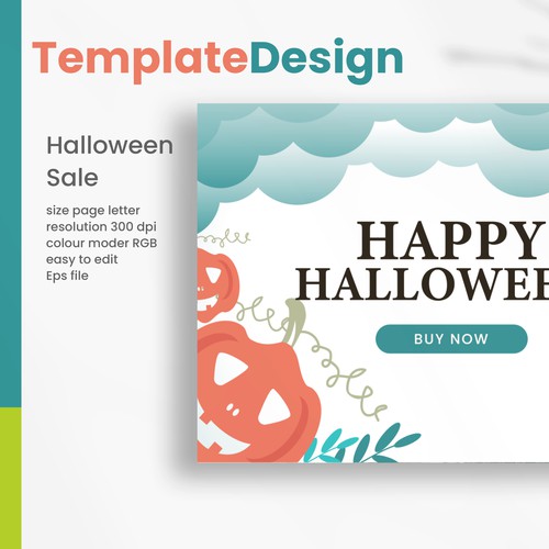 Halloween template design