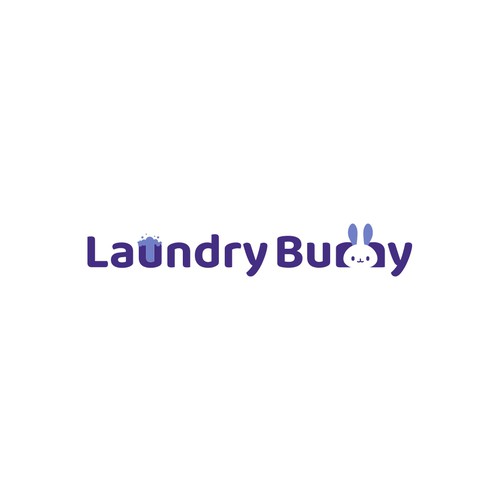 Youthful logo concept for Laundry Bunny