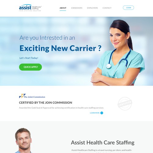 Medical/ Helth landing page