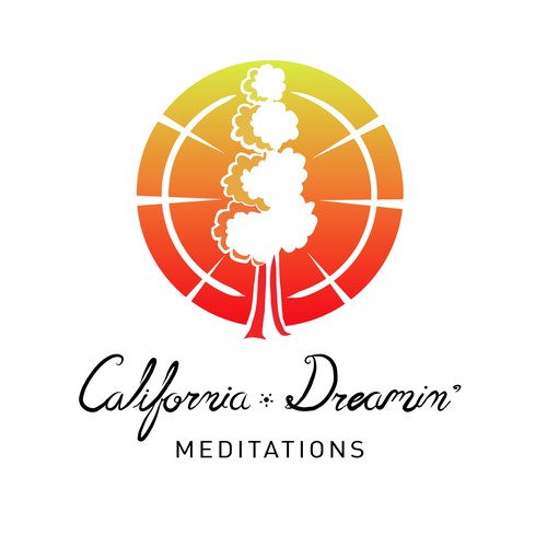 Logo for vr meditation.