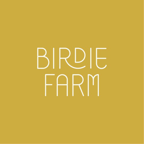 Custom lettering for Berdie Farm