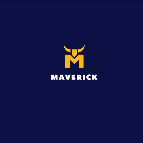 Need a modern abstract bull and M logo for our concrete construction company named Maverick.