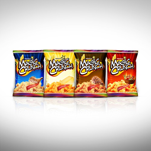 Packaging for Magic Crunch Corn Chips 