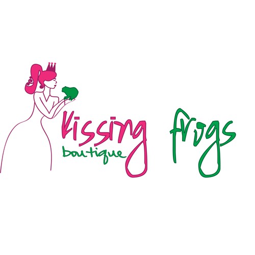 Sometimes you have to kiss a few frogs... Kissing Frogs Boutique needs a logo!