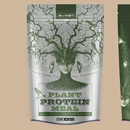 Plant protein packaging