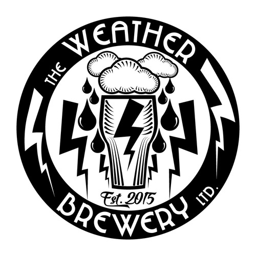 Weather Themed Craft Brewery Logo