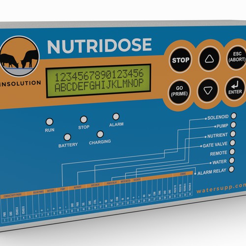 A new front panel for a controller box that looks like it was designed by an Engineer.