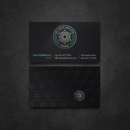Business Card for HVAC Service