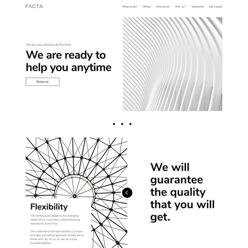 Facta Research website design