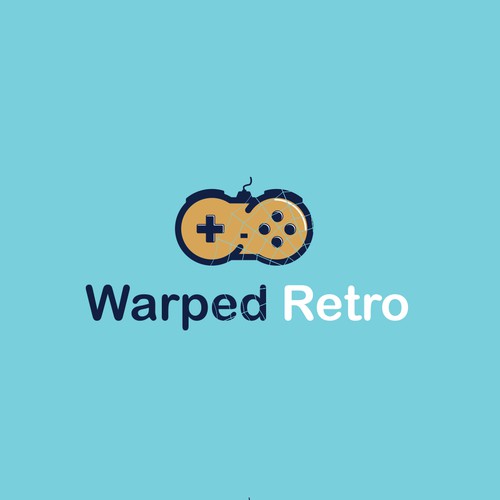 Cartoon logo for retro gaming company