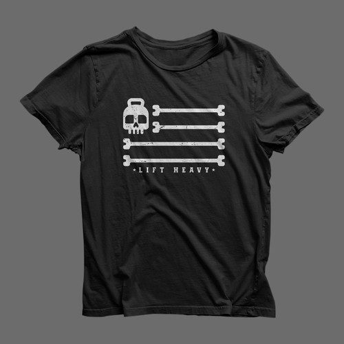 T-shirt design for crossfit brand