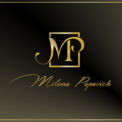 LUXURY LOGO FOR MILENA POPOVICH