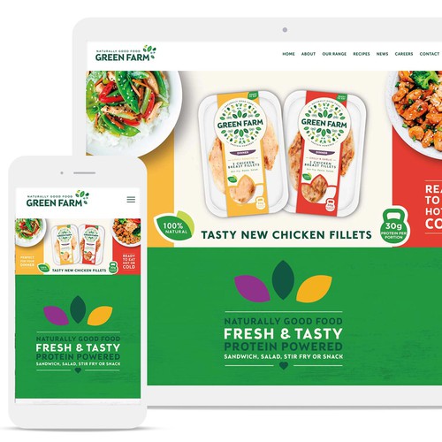 Food Company Website Design