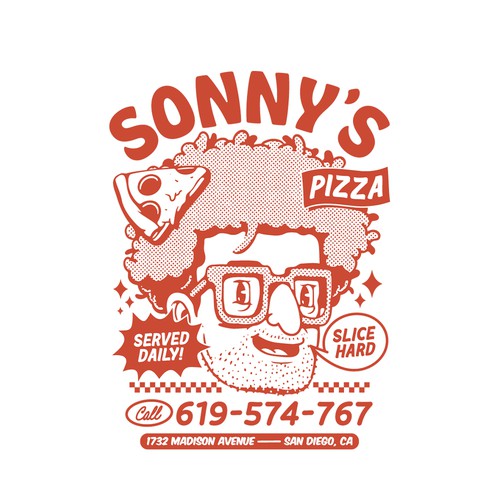 Illustration Concept for Sonny Pizza