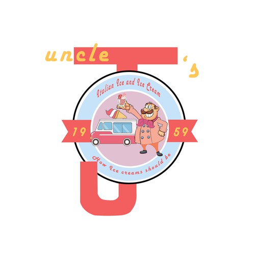 Logo for Ice Cream Brand Uncle J's