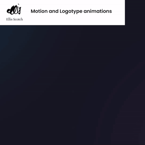 Motion graphics and logotype animations