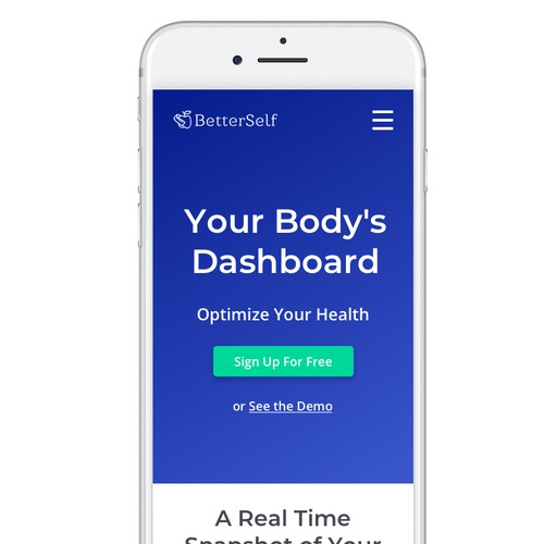 Landing Page for BetterSelf.io (Mobile/Responsive)