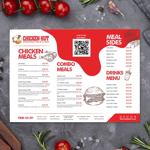 Menu design for restaurant