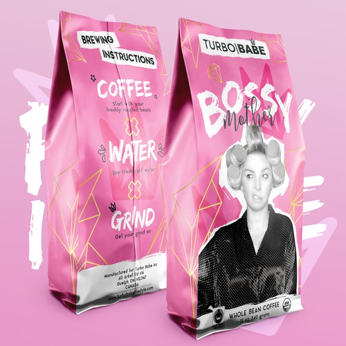 Coffee packaging for TurboBabe