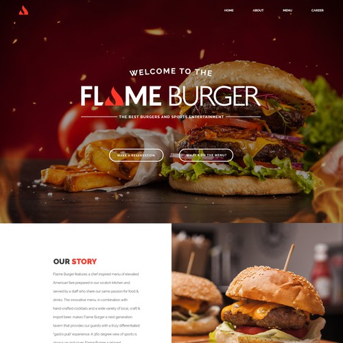 Burger Restaurant Web Design