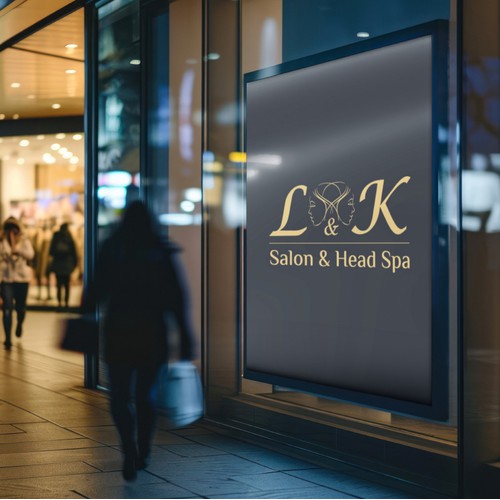 High end luxury logo for Women's Hair Salon & Head Spa