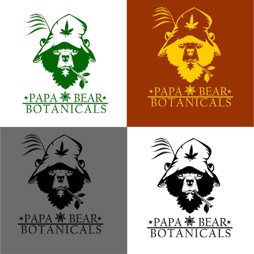 Logo design for Papa Bear Botanicals