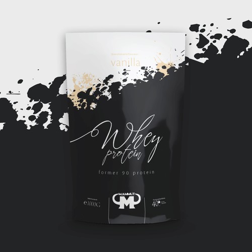 Mammut whey protein bag packaging