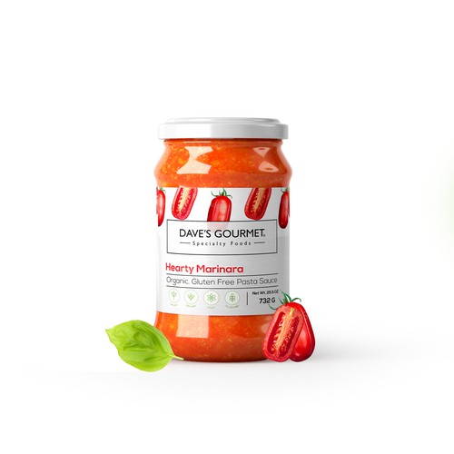 Pasta sauce label design