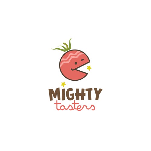 Logo concept for kids healthy meals and feeding