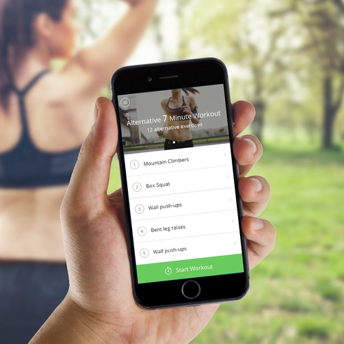 Create an exciting, clean, and modern workout app!