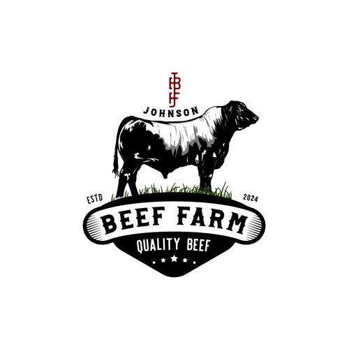 Logo for angus beef farm