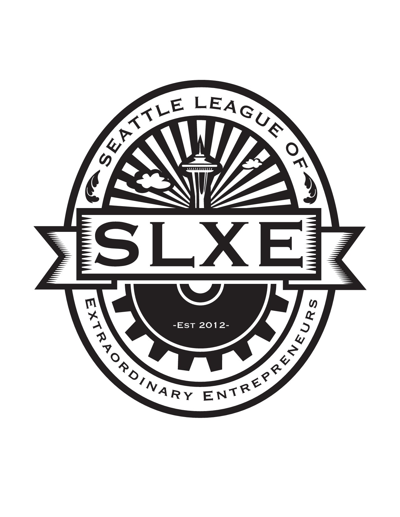 Create a vintage, steampunk inspired logo for Seattle League of Extraordinary Entrepreneurs