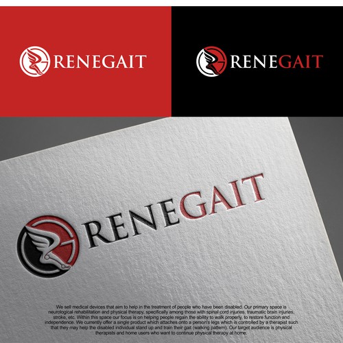 ReneGait needs a simple, powerful logo to capture the essence of empowering the disabled