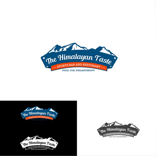 Create a capturing Himalayan illustration for The Himalayan Taste.