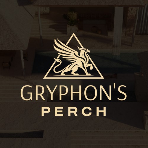 Griffon Logo Design for Gryphon's Perch