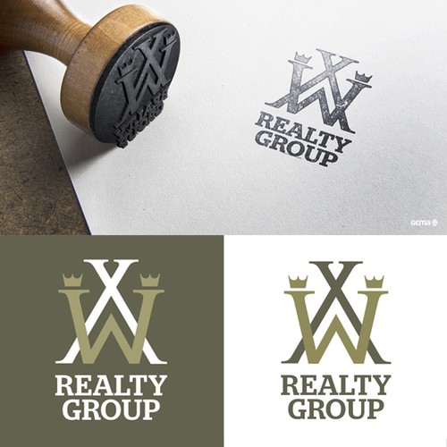 Monogram logo design for Real Estate