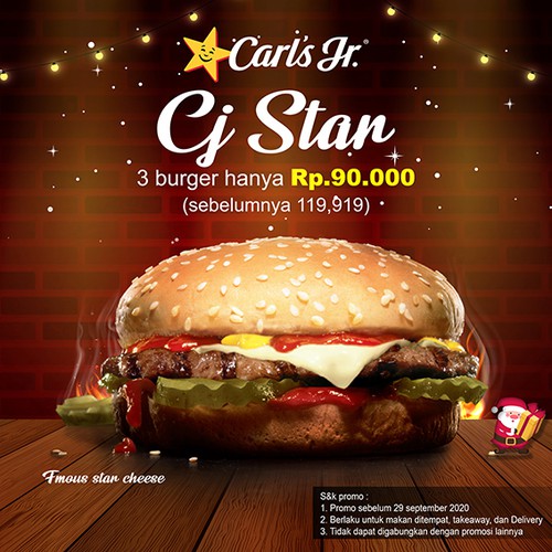 Carls Jr. Burger christmast edition