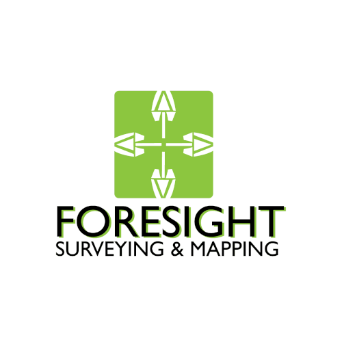 logo for a surveying and mapping company