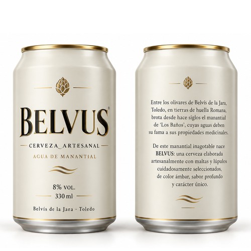 Label for BELVIS Cerveza Artesanal