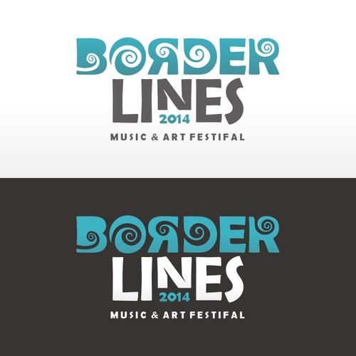 Logo concept for Borderlines Music & Art Festival