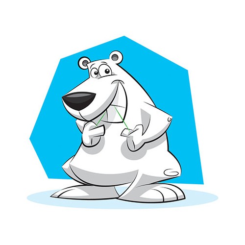 Create a winning Bear Cartoon Character