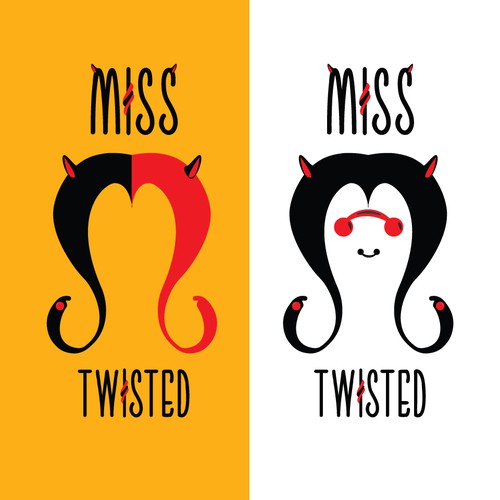 Miss Twisted Body Piercing Devilish Logo